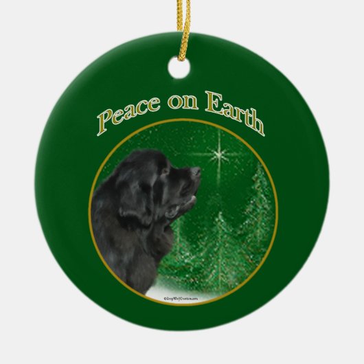 Décoration En Céramique Paix de Terre-Neuve (Devant)