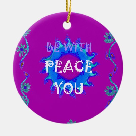 Décoration En Céramique Paix Sois avec toi (Devant)