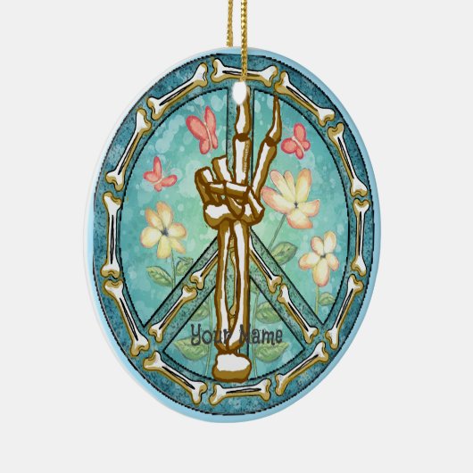 Décoration En Céramique Paix Squelette main (Droite)