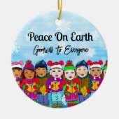 Décoration En Céramique Paix sur Terre | Noël (Devant)