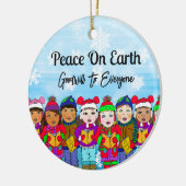 Décoration En Céramique Paix sur Terre | Noël (Gauche)