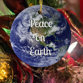 Décoration En Céramique Paix sur Terre | Noël