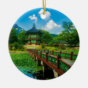 Décoration En Céramique Palais Gyeongbokgung, Corée du Sud