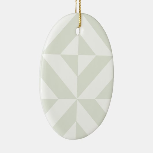 Décoration En Céramique Pale Gray Geometric Deco Cube Pattern (Droite)