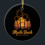 Décoration En Céramique Palm Tree Sunset sud Carolina Myrtle Beach<br><div class="desc">Palm Tree Sunset sud Carolina Myrtle Beach</div>
