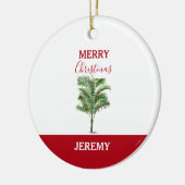 Décoration En Céramique Palmier Tropical Noël Arbre de Noël (Gauche)