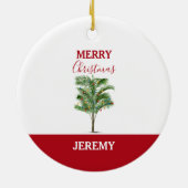 Décoration En Céramique Palmier Tropical Noël Arbre de Noël (Dos)