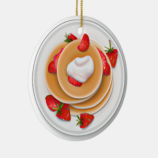 Décoration En Céramique Pancakes Pun Flirt Noël (Droite)