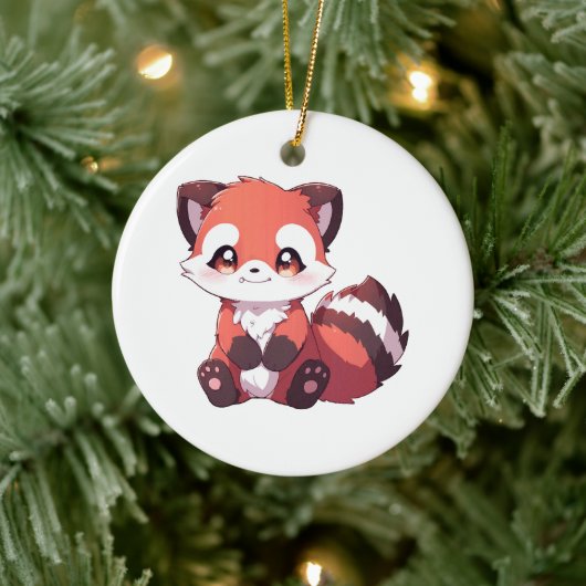 Décoration En Céramique panda roux mignon (Arbre)