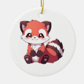 Décoration En Céramique panda roux mignon (Devant)