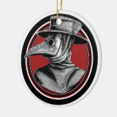 Décoration En Céramique Pandemic Ornament Plague Doctor 2020 (Gauche)