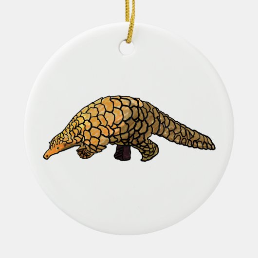 Décoration En Céramique pangolin (Devant)