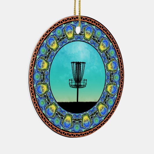 Décoration En Céramique Panier Abstrait Disk Golf 5 (Droite)