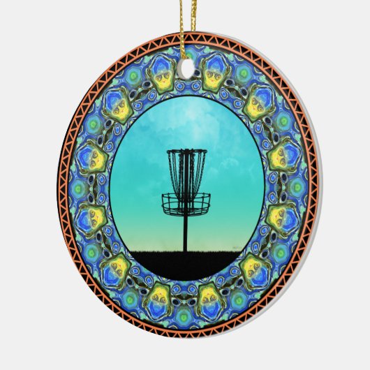 Décoration En Céramique Panier Abstrait Disk Golf 5 (Gauche)