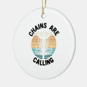 Décoration En Céramique Panier de golf Disc Golf (Gauche)