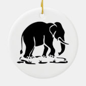 Décoration En Céramique Panneau de trekking des éléphants asiatiques devan (Dos)