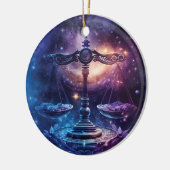 Décoration En Céramique Panneau Libra Zodiac Aquarelle Design (Gauche)