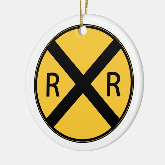 Décoration En Céramique Panneau routier Traversée ferroviaire (Gauche)