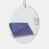 Décoration En Céramique Panneau solaire et ampoule (Droite)