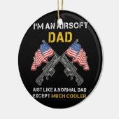 Décoration En Céramique Papa Airsoft Comme Papa Normal Sauf Beaucoup (Gauche)