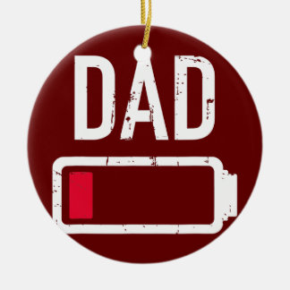 Décoration En Céramique Papa batterie faible cadeau pour la fête des pères