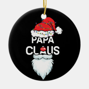 Décoration En Céramique Papa Claus Clown Noël Père Noël Casquette de