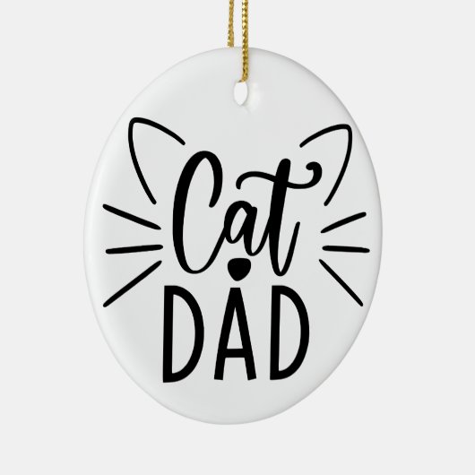 Décoration En Céramique Papa de chat (Droite)