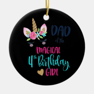 Décoration En Céramique Papa De Donut Rose De La Fête Anniversaire Anniver