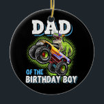 Décoration En Céramique Papa de l'anniversaire garçon Dinosaur Monster Cam<br><div class="desc">Papa of the Birthday Boy Dinosaur Monster Truck Cadeau d'anniversaire. Un cadeau parfait pour votre père, maman, papa, hommes, femmes, amis et membres de la famille le jour de Thanksgiving, Noël, Fête des mères, Fête des pères, 4 juillet, 1776 Jour indépendant, Fête des anciens combattants, Fête de l'Halloween, Fête de...</div>