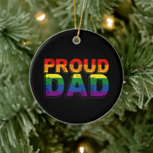 Décoration En Céramique Papa fière parent LGBT Papa fière de la fierté gay
