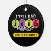 Décoration En Céramique Papa plaisante | Tableau périodique | Science | En (Gauche)