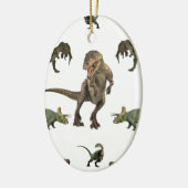 Décoration En Céramique Papier Dinosaure (Gauche)