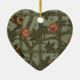 Décoration En Céramique Papier peint à motif treillis de William Morris