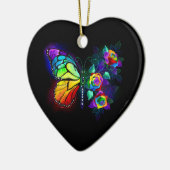 Décoration En Céramique Papillon arc-en-ciel (Gauche)