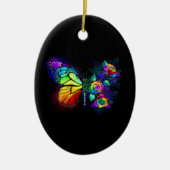 Décoration En Céramique Papillon arc-en-ciel (Devant)
