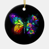 Décoration En Céramique Papillon arc-en-ciel (Devant)