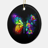 Décoration En Céramique Papillon arc-en-ciel (Gauche)