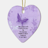Décoration En Céramique Papillon avec dire de véritables amis (Gauche)