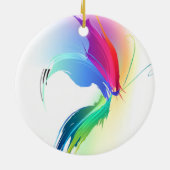 Décoration En Céramique Papillon de peinture Abstrait (Dos)