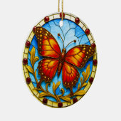 Décoration En Céramique Papillon de vitrail (Droite)