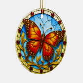 Décoration En Céramique Papillon de vitrail (Droite)