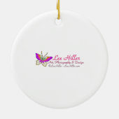 Décoration En Céramique Papillon minuscule sur les Fleurs sauvages au leve (Dos)