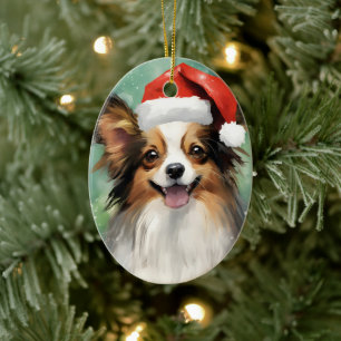 Décoration En Céramique Papillon peinture de Noël