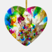 Décoration En Céramique Papillons Abstraits (Devant)