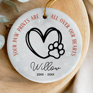 Décoration En Céramique Papillons commémoratifs pour chiens ou chats et co