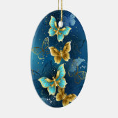 Décoration En Céramique Papillons d'or (Droite)