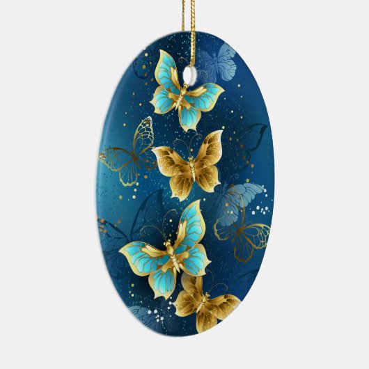 Décoration En Céramique Papillons d'or (Droite)