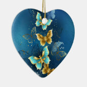 Décoration En Céramique Papillons d'or (Droite)