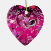 Décoration En Céramique papillons et coeurs (Droite)