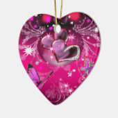 Décoration En Céramique papillons et coeurs (Gauche)